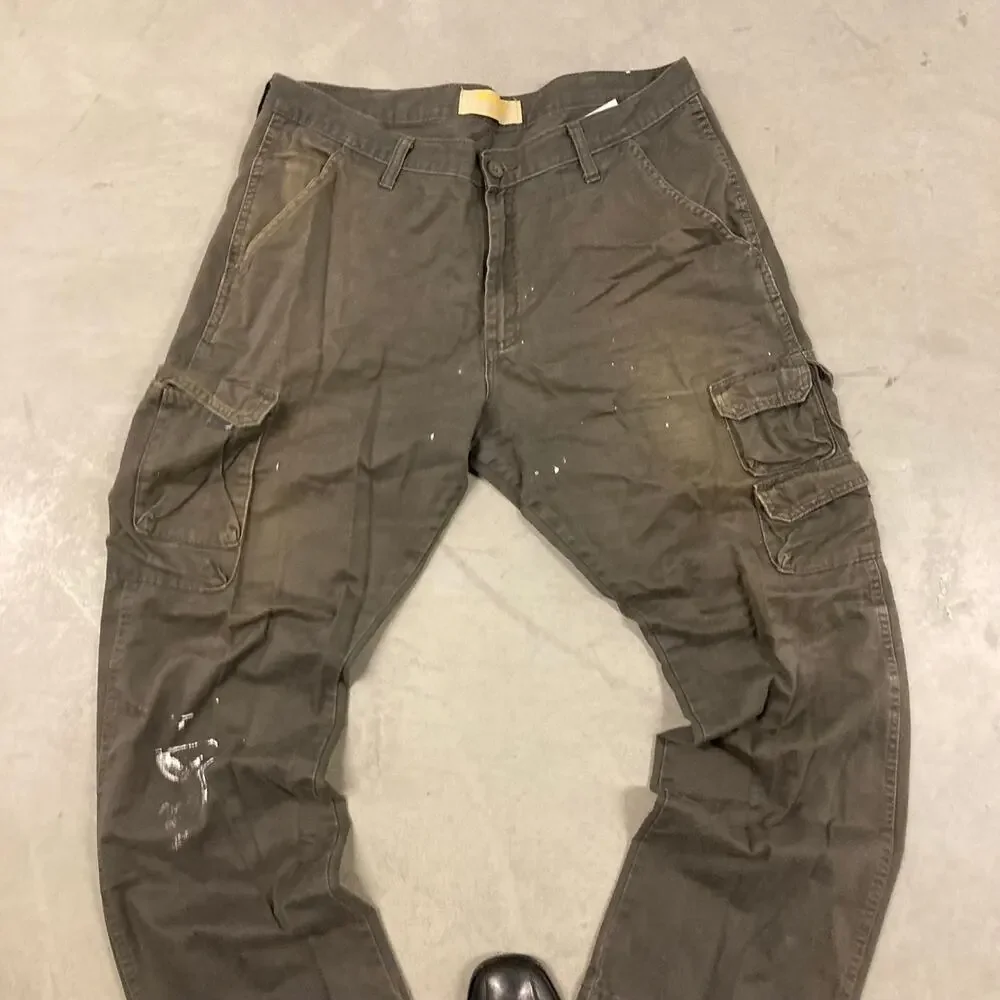 vintage Y2K paint splatter wrangler cargo pants 36x30